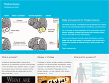 Tablet Screenshot of phobics-society.org.uk